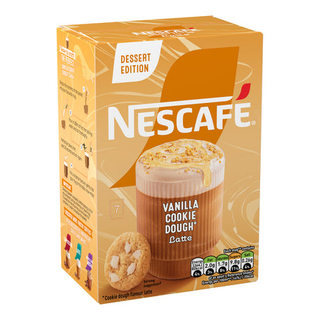 Nescafe Vanilla Cookie Dough Latte packaging on a white background