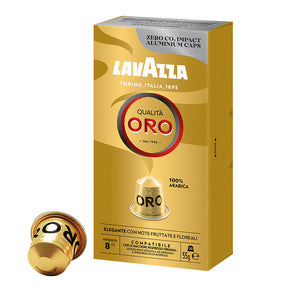 Lavazza Qualita Oro 10 Capsule Nespresso Compatible Pods