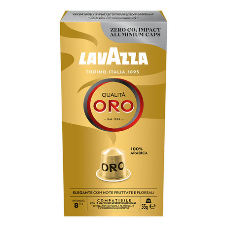 Lavazza Qualita Oro 10 Capsule Nespresso Compatible Pods