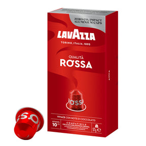 Lavazza Qualita Rossa 10 Capsule Nespresso Compatible Pods