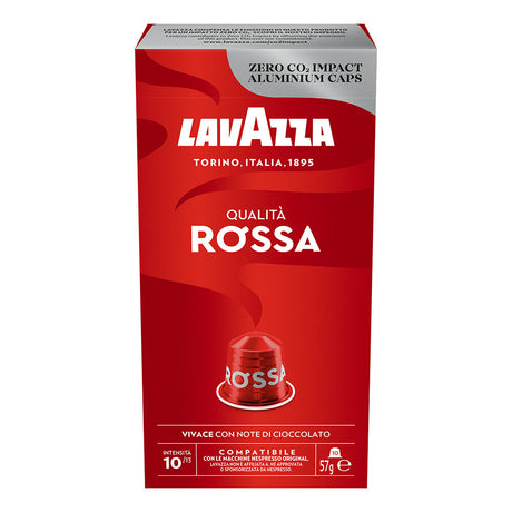 Lavazza Qualita Rossa 10 Capsule Nespresso Compatible Pods