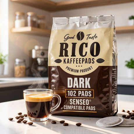 Rico Coffee Pads in a kitchen