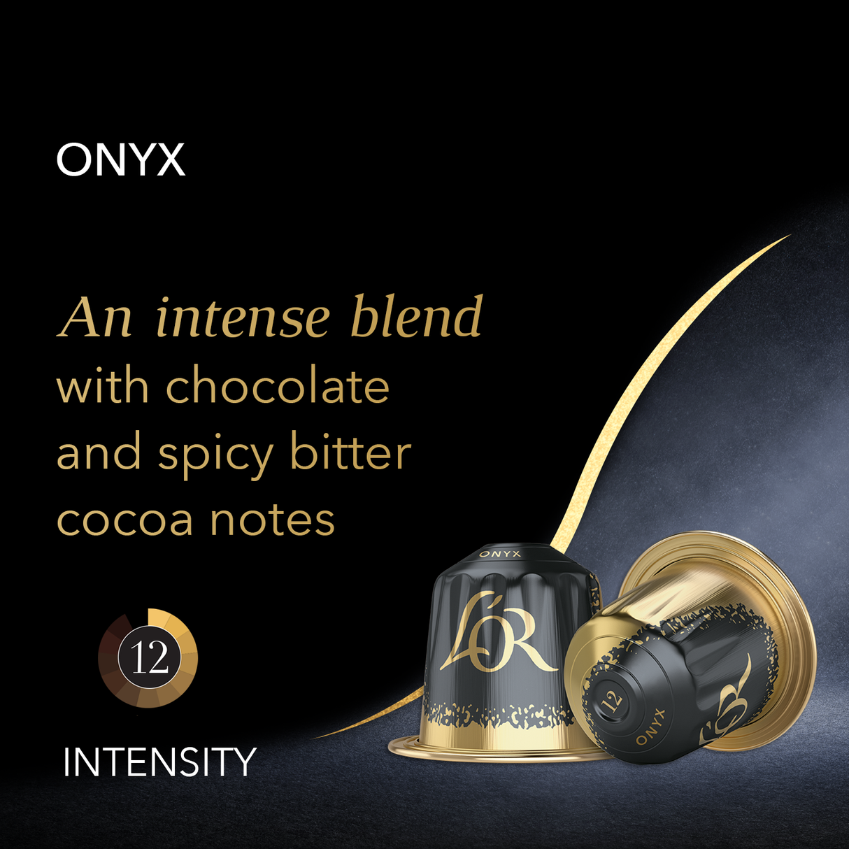 L'OR Onyx Espresso Coffee Capsules x20 Nespresso Compatible