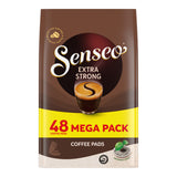 Senseo Extra Strong coffee pads packaging on a white background