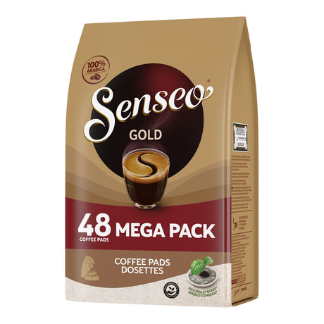 Senseo Gold coffee pads packaging on a white background