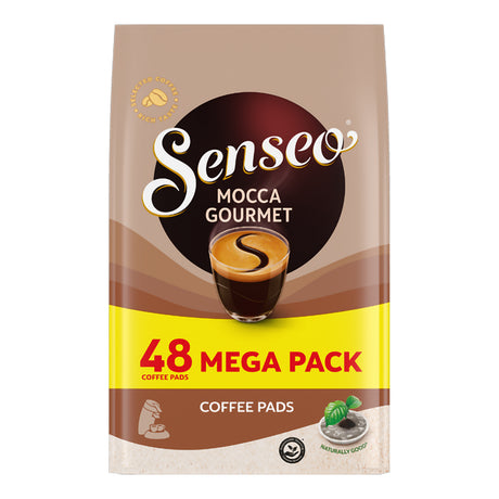 Senseo Mocca Gourmet coffee pads packaging on a white background