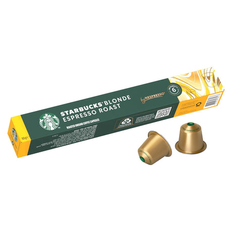 Starbucks Blonde Espresso Roast Nespresso Coffee Pods 10