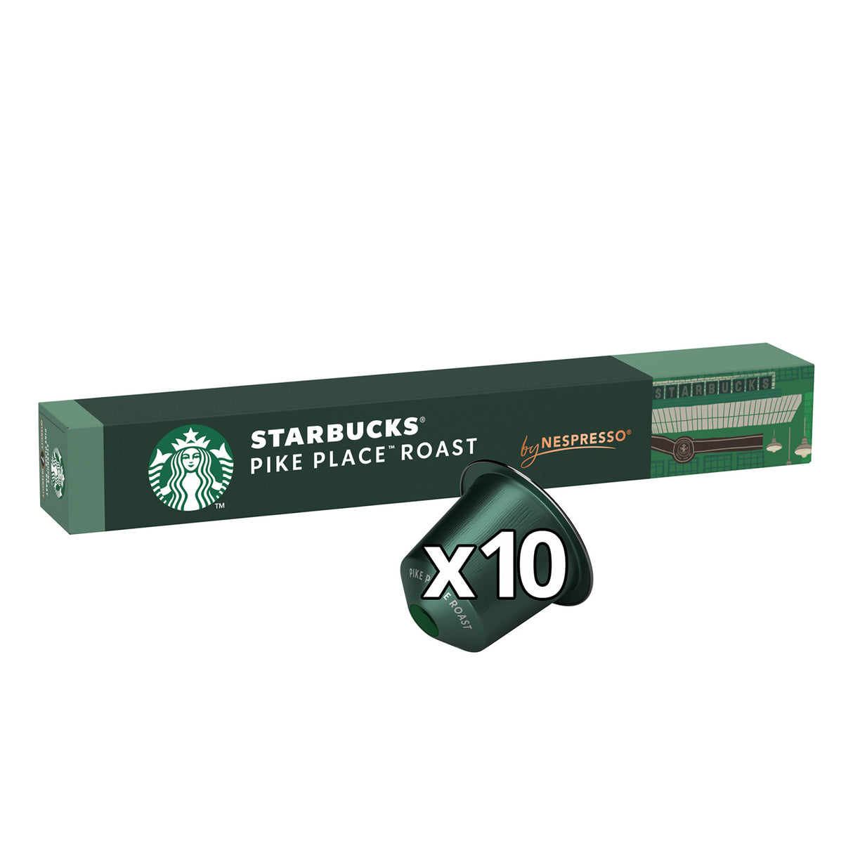 Starbucks Nespresso Pike Place Coffee Pods 10