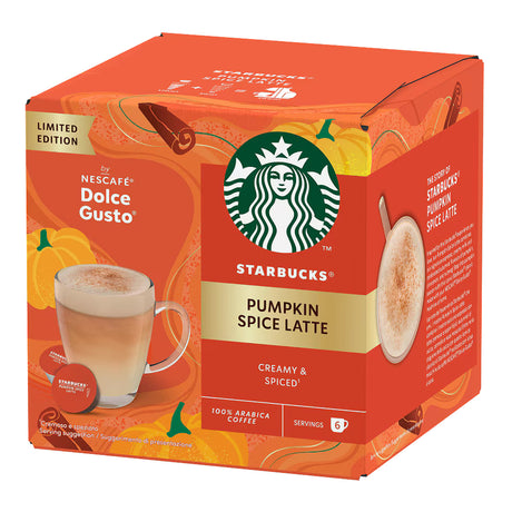Dolce Gusto Starbucks Pumpkin Spice Latte Coffee Pods