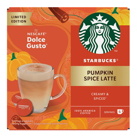 Dolce Gusto Starbucks Pumpkin Spice Latte Coffee Pods