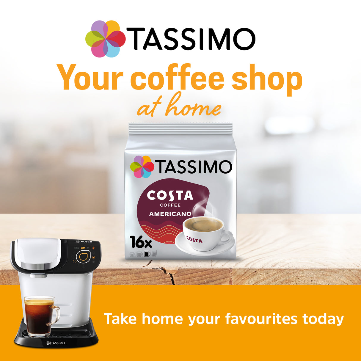 Tassimo Costa Americano Coffee Pods