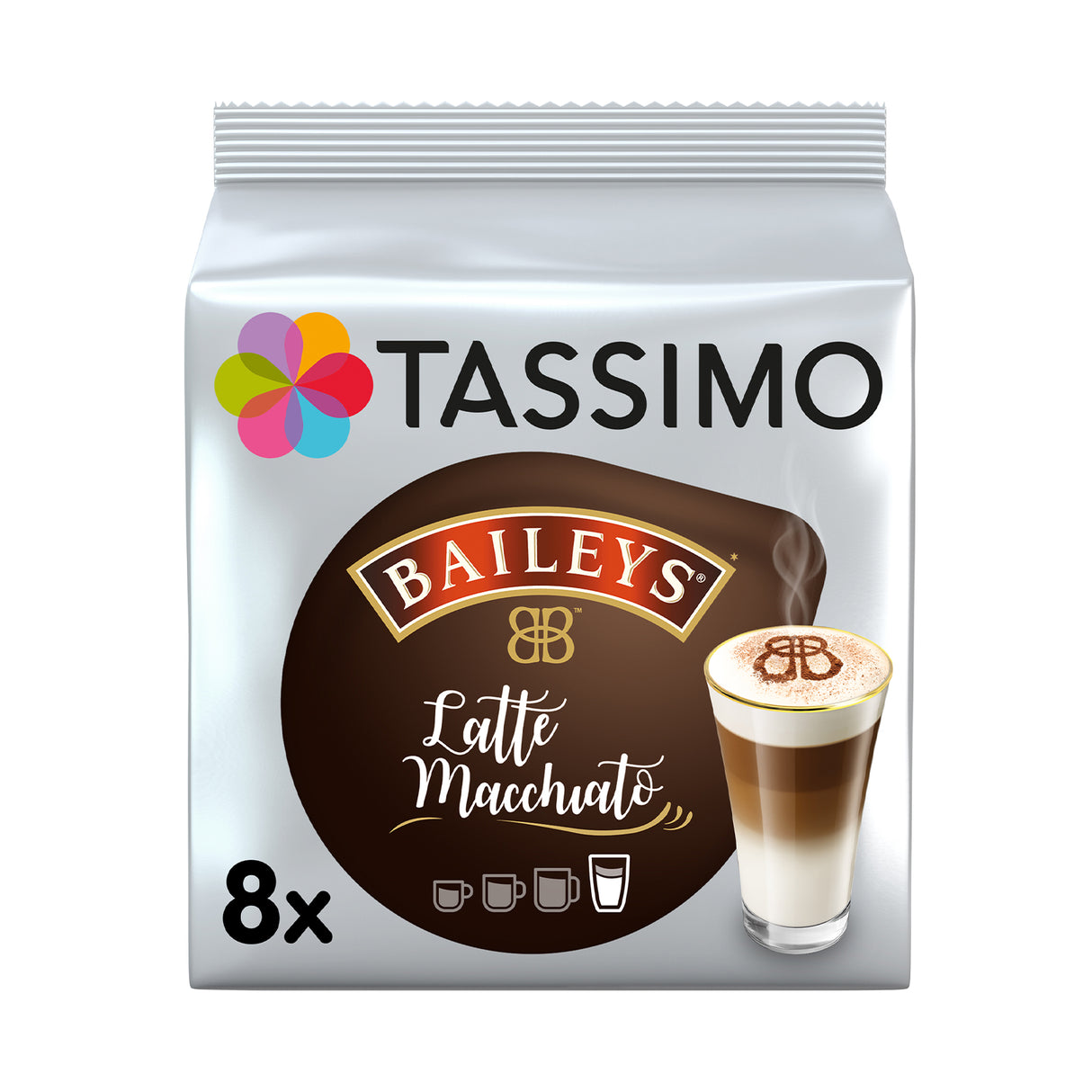 Tassimo Baileys Coffee pods Packet