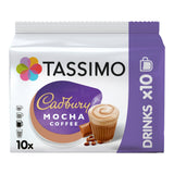 Tassimo Cadbury Mocha Coffee package on a white background
