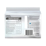 Cadbury Pistachio chocolate packaging with nutritional information and barcode on a white background