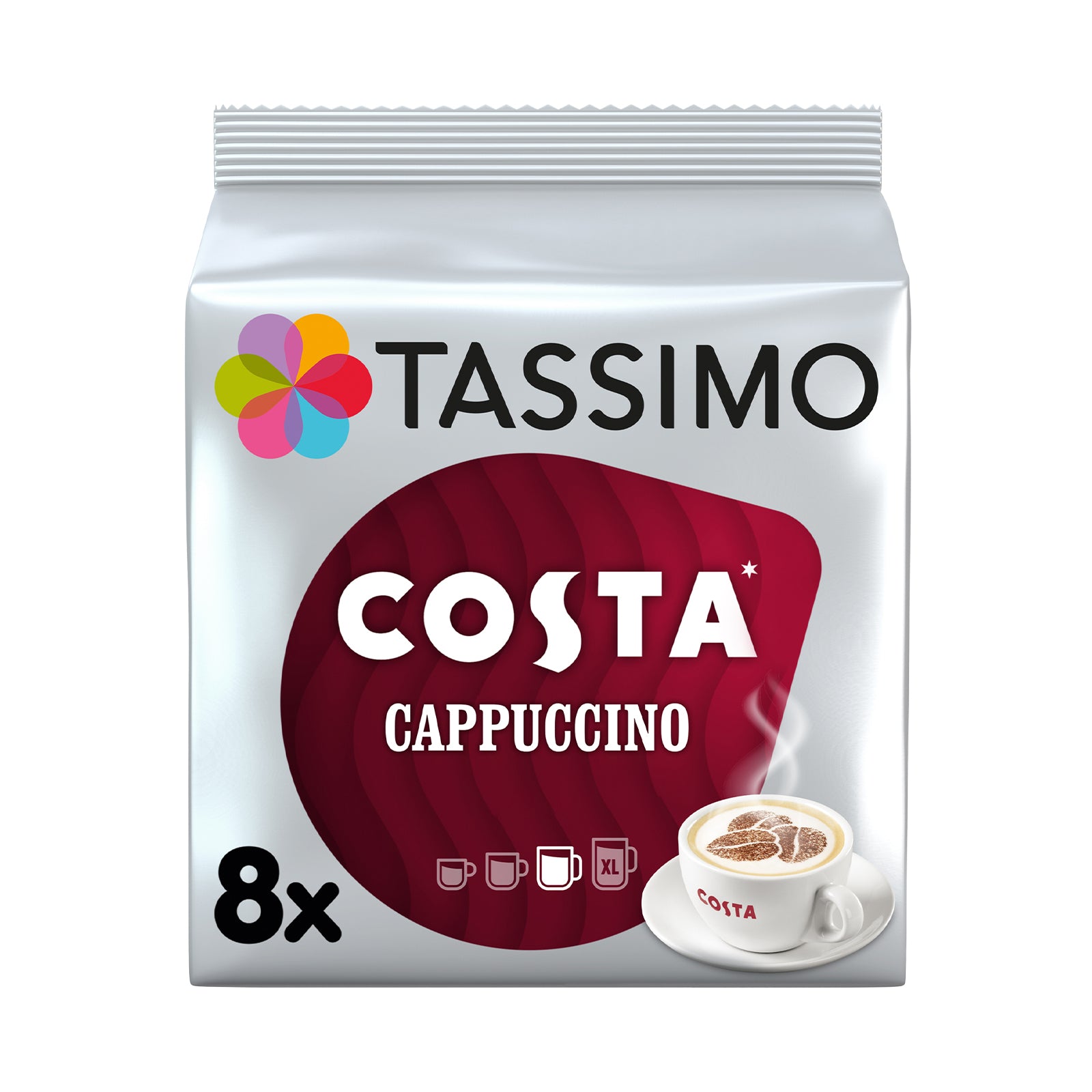 Tassimo Costa Cappuccino Coffee Pods Stormbrew