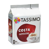 Tassimo Costa Cappuccino Pods packet