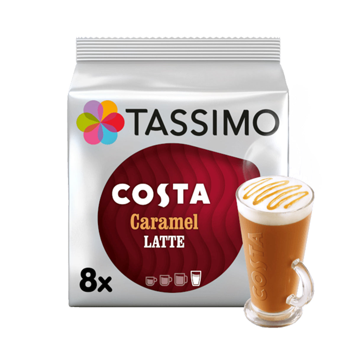 Tassimo Costa Latte Caramel Coffee Pods