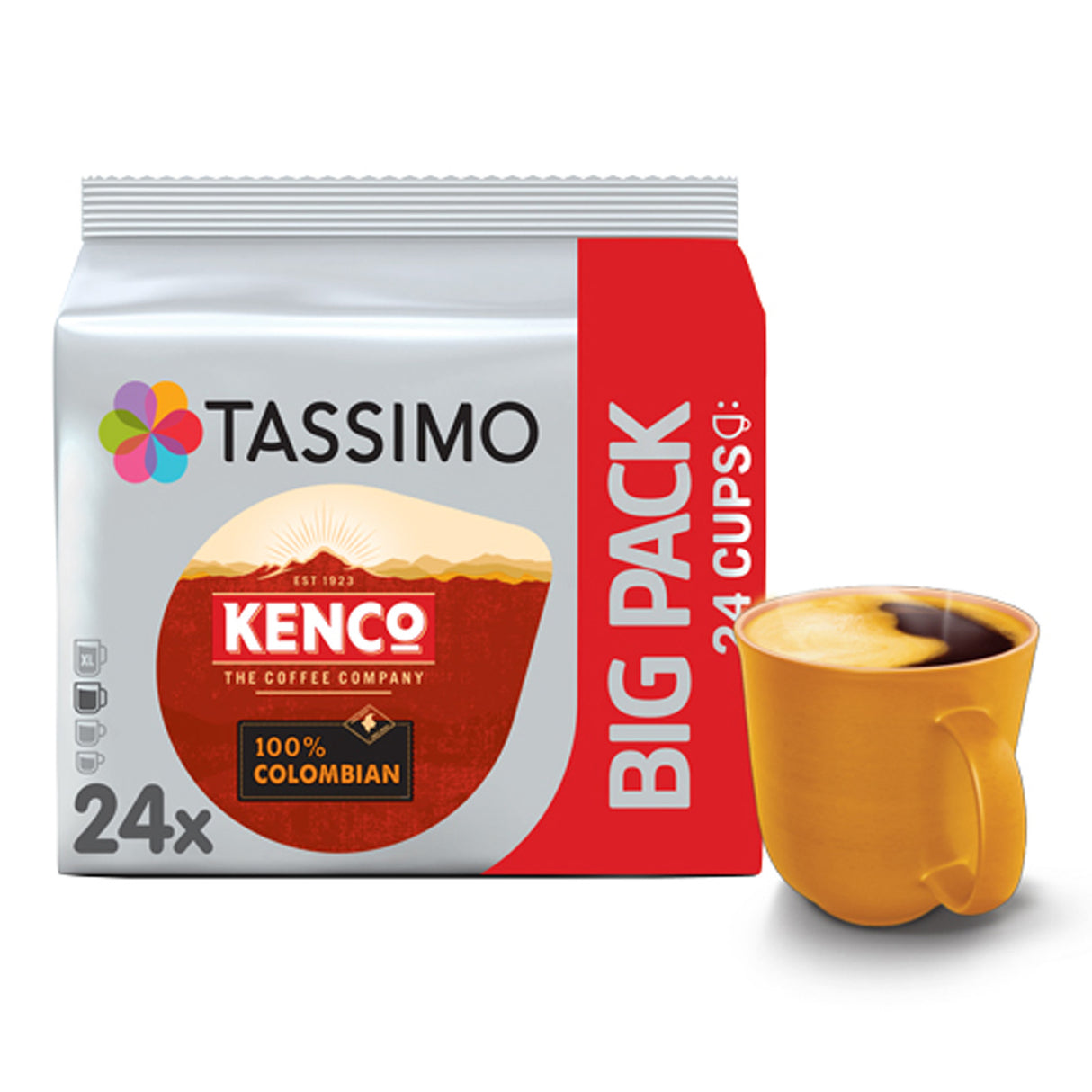 Tassimo Kenco Colombian 24 PODS - XL PACK