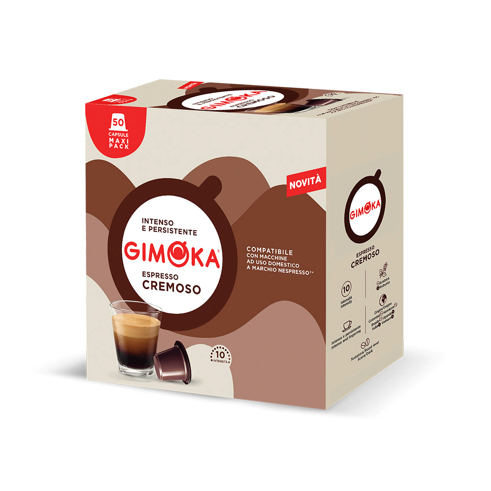 Gimoka Espresso Cremoso 50 Nespresso Compatible Plastic Pods