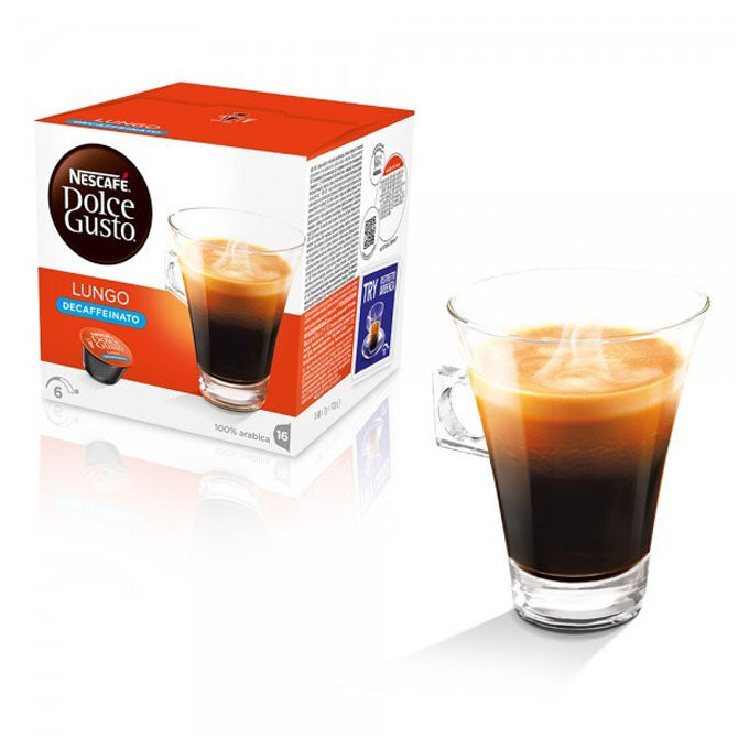 Dolce Gusto Lungo Decaf Coffee Pods