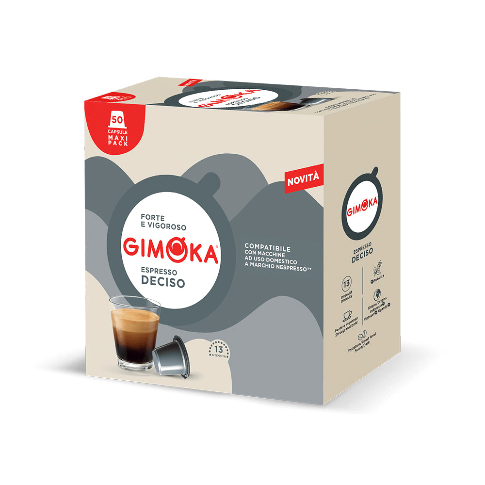 Gimoka Espresso Deciso 50 Nespresso Compatible Plastic Pods