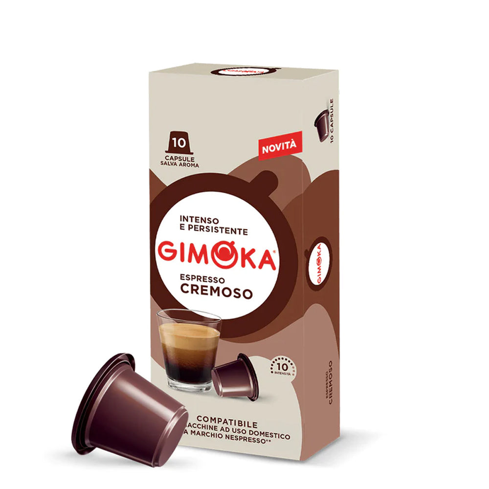 Gimoka Espresso Cremoso 10 Nespresso Compatible Plastic Pods