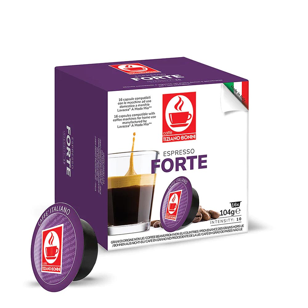 Bonini Espresso Forte Capsules for Lavazza Machines x16