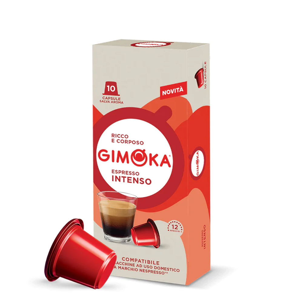 Gimoka Espresso Intenso 10 Nespresso Compatible Plastic Pods