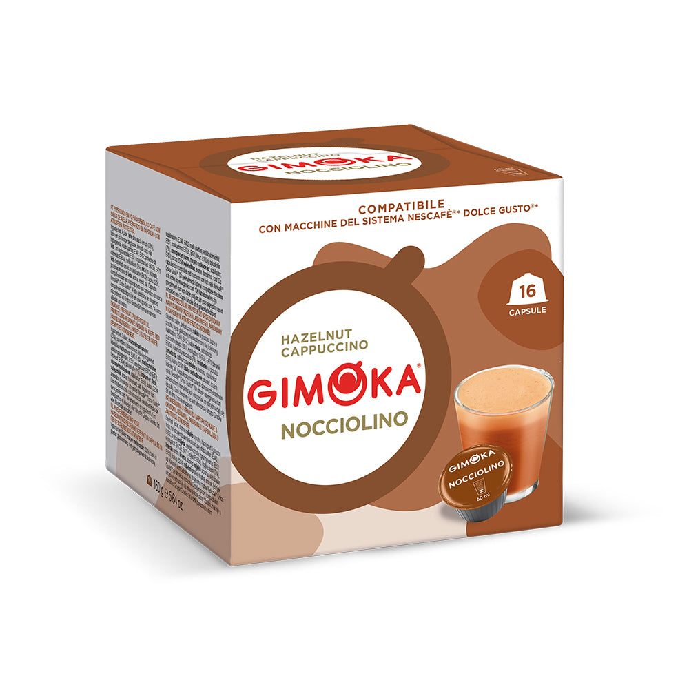 Gimoka Dolce Gusto Compatible Hazelnut Cappuccino Coffee Pods