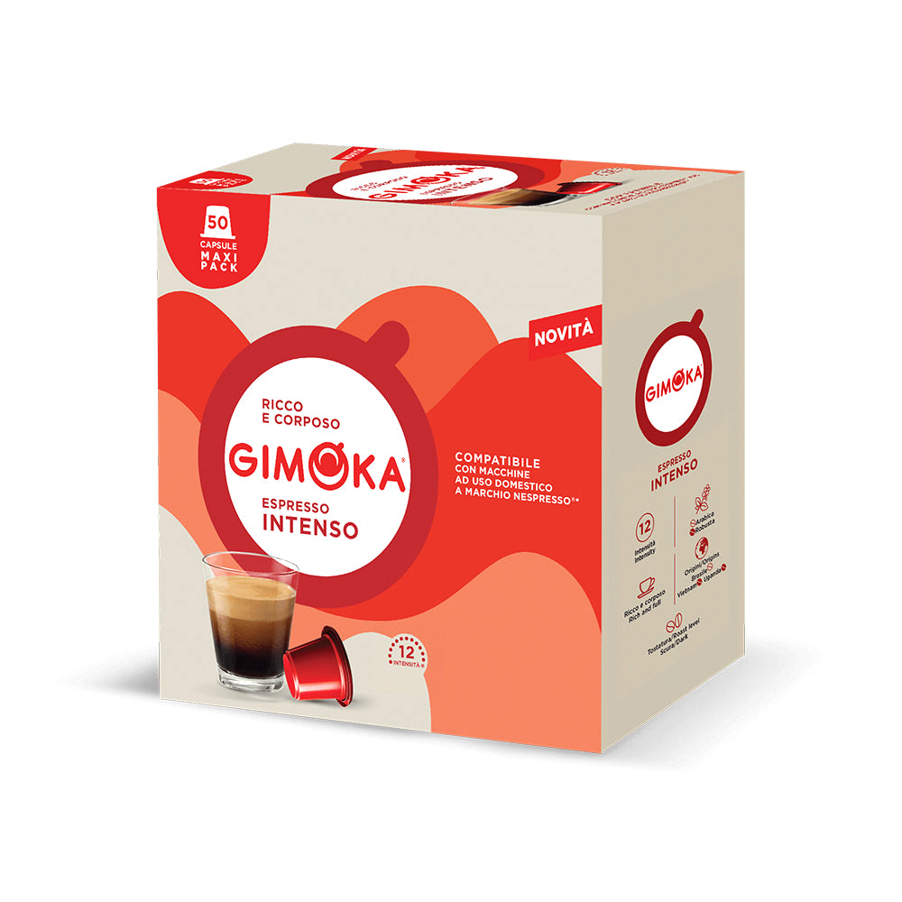 Gimoka Espresso Intenso 50 Nespresso Compatible Plastic Pods