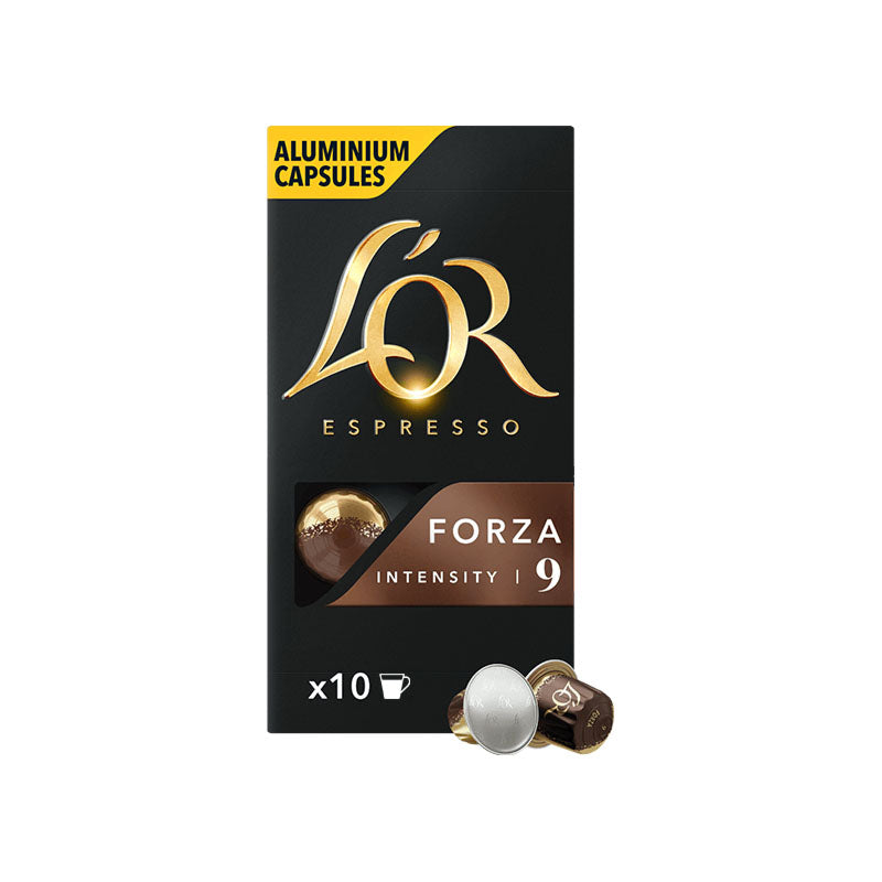 L'OR Espresso Forza Coffee Capsules x10 Nespresso Compatible