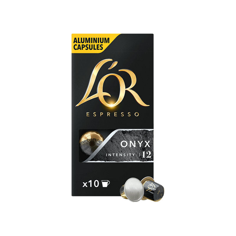 L'OR Onyx Espresso Coffee Capsules x10 Nespresso Compatible