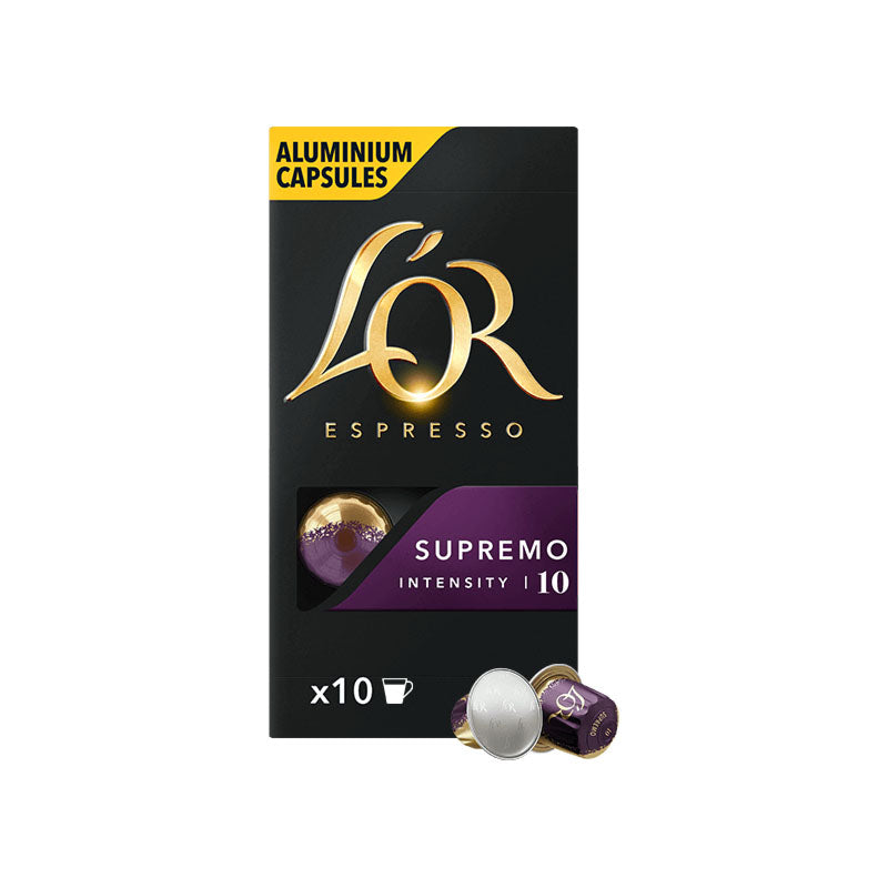 L'OR Espresso Supremo Coffee Capsules x10 Nespresso Compatible