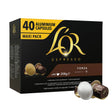 L'OR Espresso Forza Nespresso Compatible 40 Coffee Capsules Packet