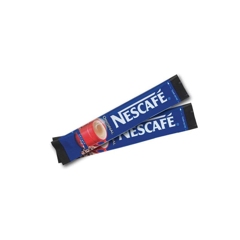 2 Nescafe Original Decaf Coffee Sticks