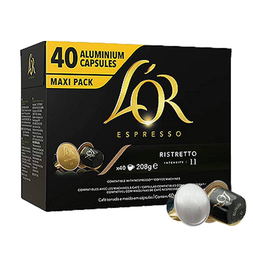 L'OR Espresso Ristretto Nespresso Compatible 40 Coffee Capsules Packet