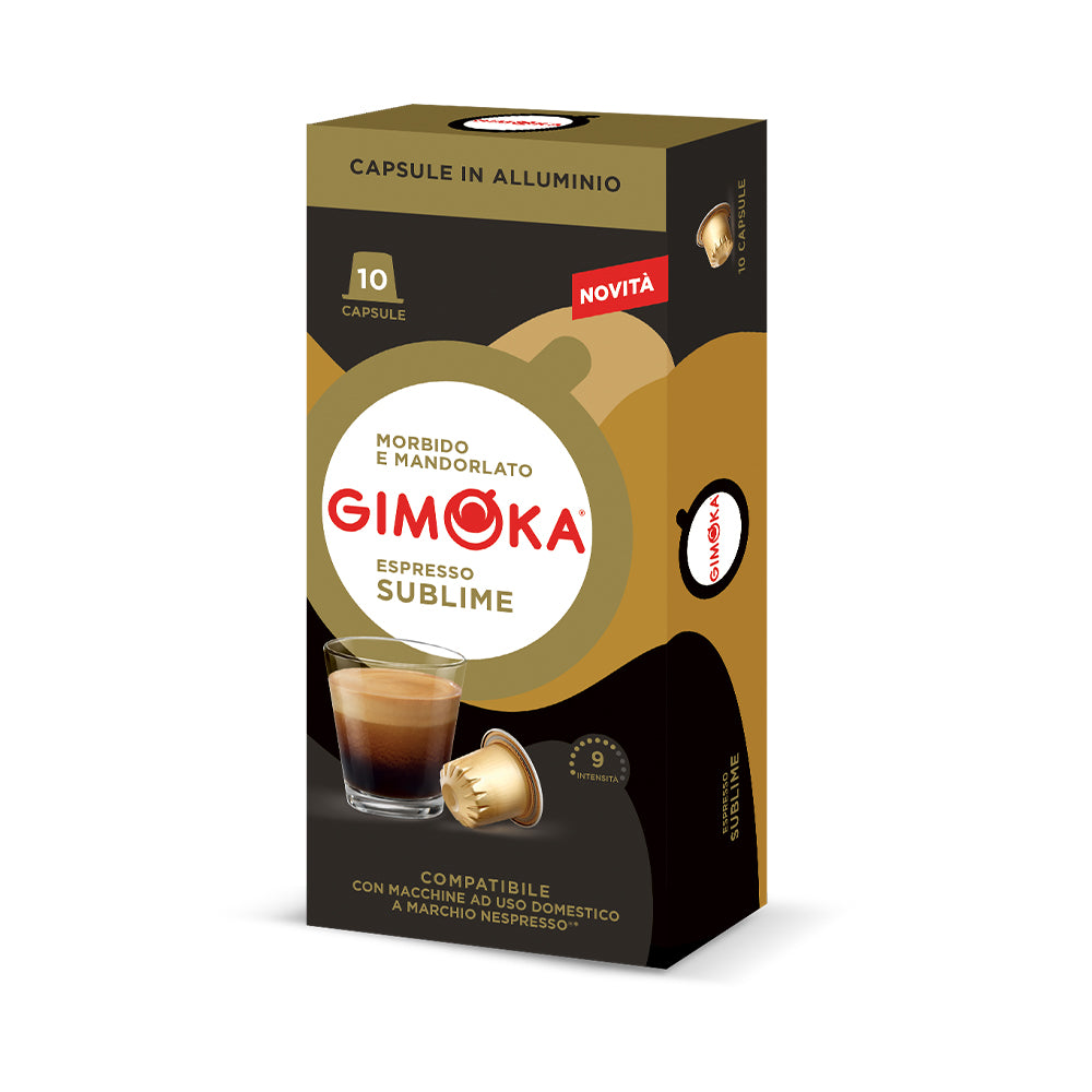 Gimoka Espresso Sublime 10 Nespresso Compatible Aluminium Pods