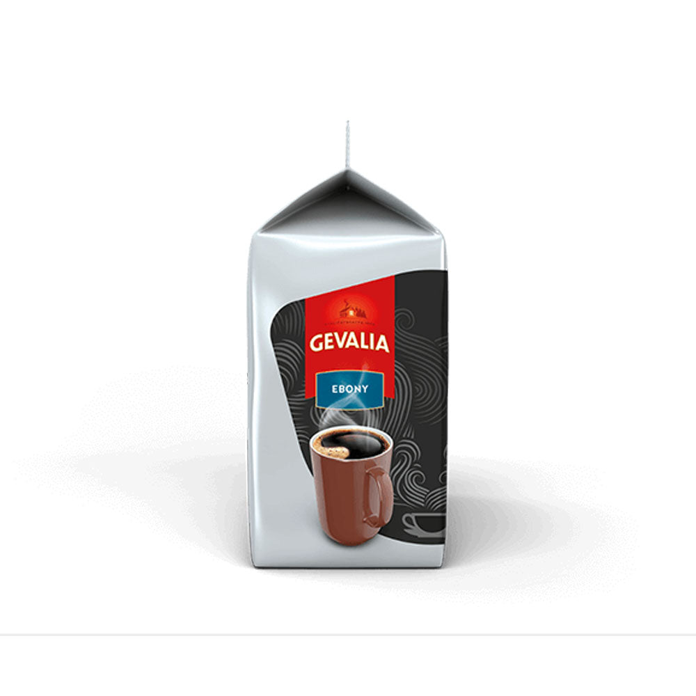 Tassimo Gevalia Ebony Coffee Pods side of packet