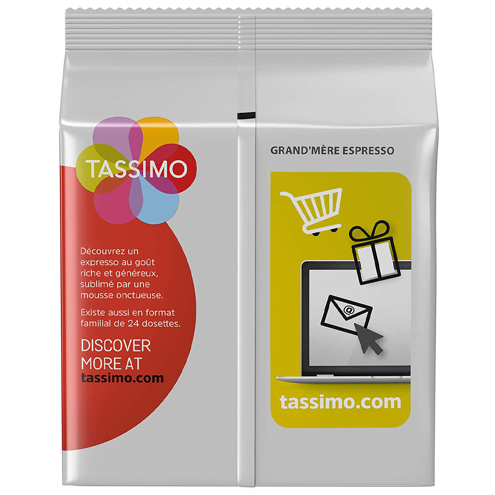 Tassimo Grand Mere Espresso Coffee Pods back of packet