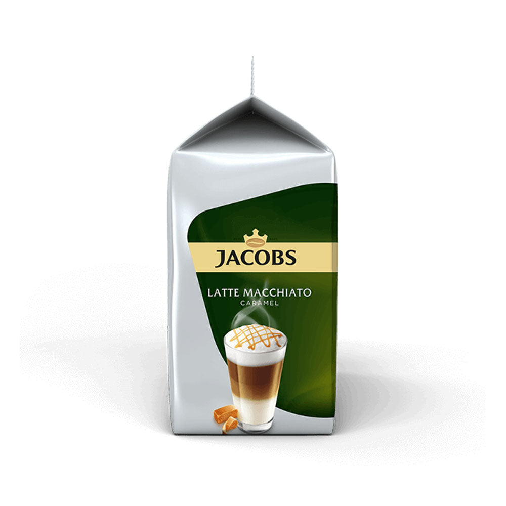 Tassimo Jacobs Caramel Latte Macchiato Coffee Pods side of packet