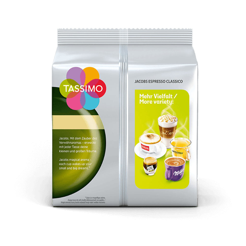 Tassimo Jacobs Espresso Classico Coffee Pods back of packet
