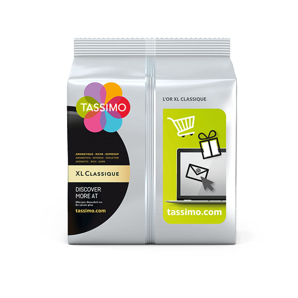 Tassimo L'Or XL Classique Coffee Pods back of packet
