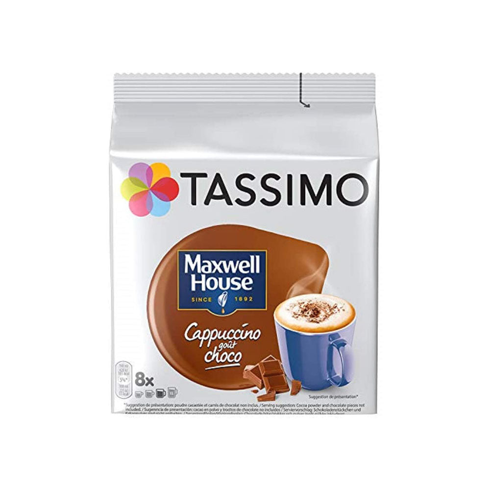 Tassimo Maxwell House Cappuccino Chocolate Coffee Pods
