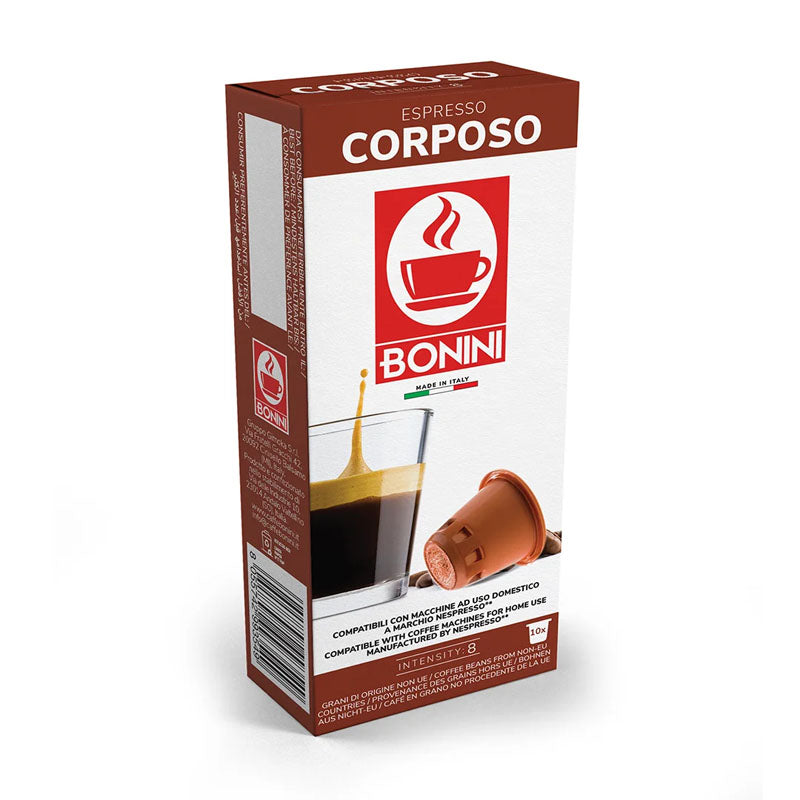 Bonini Corposo 10 Capsule Nespresso Compatible Pods