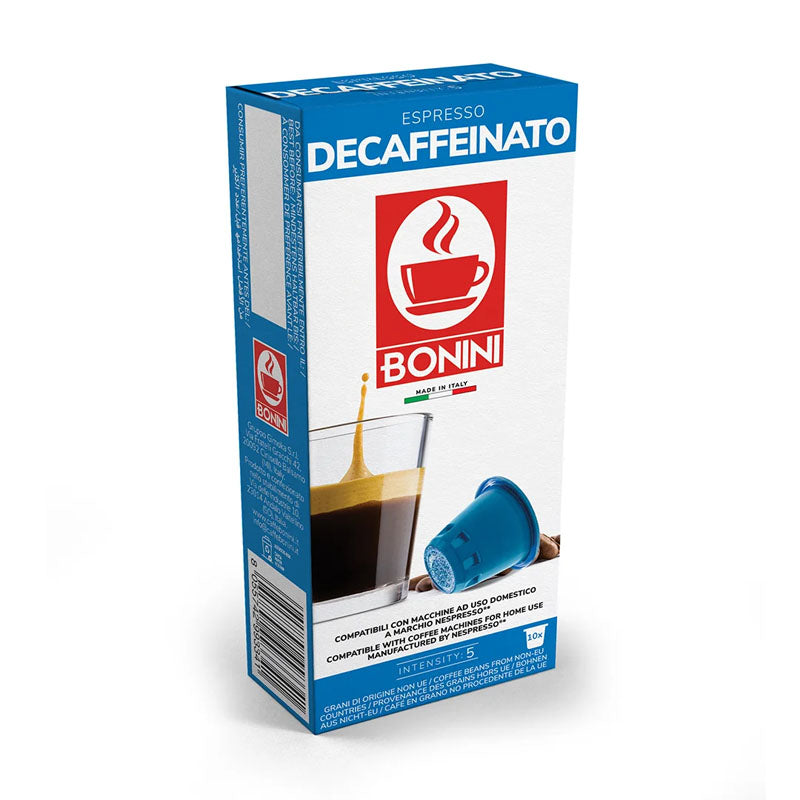 Bonini Decaffeinato 10 Capsule Nespresso Compatible Pods