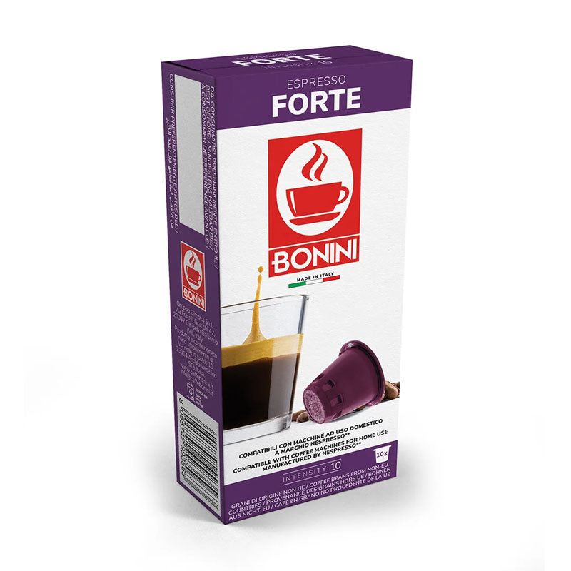 Bonini Forte 10 Capsule Nespresso Compatible Pods