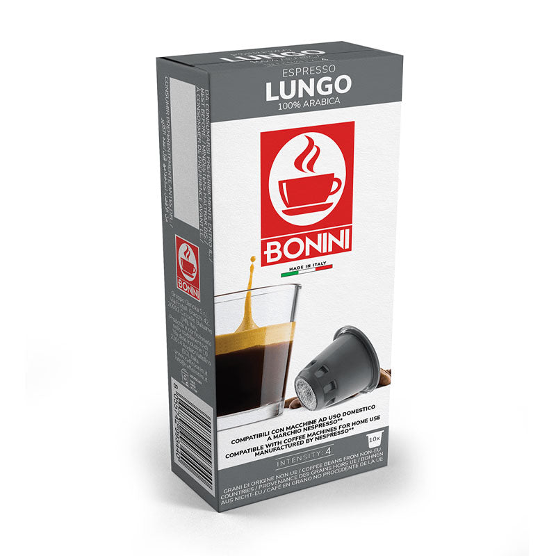Bonini Lungo 10 Capsule Nespresso Compatible Pods