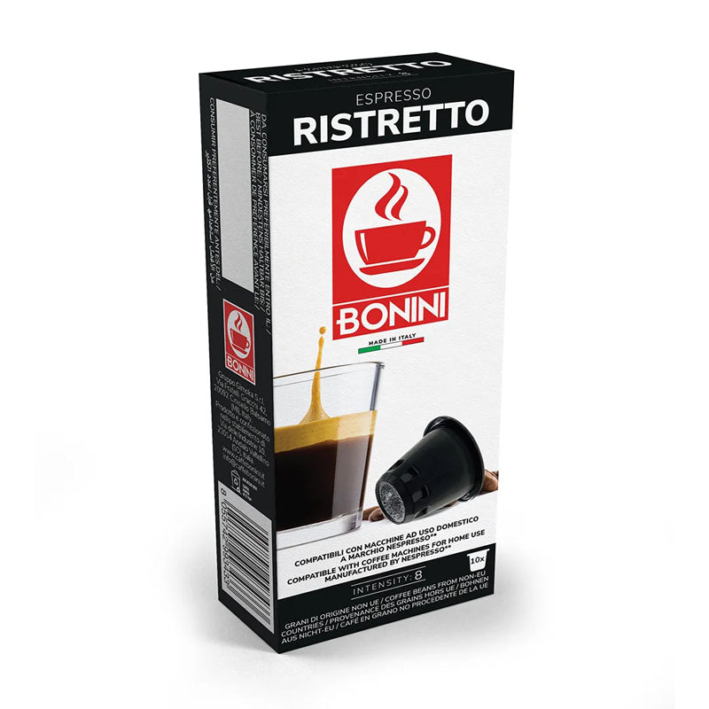 Bonini Ristretto 10 Capsule Nespresso Compatible Pods