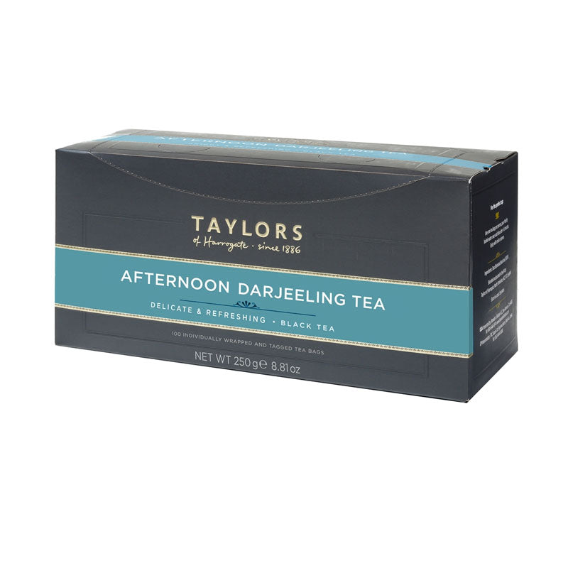 Taylors of Harrogate Afternoon Darjeeling Wrapped & Tagged Tea Bags 100