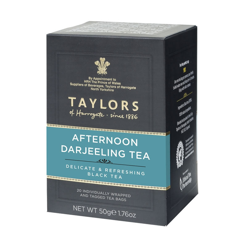 Taylors of Harrogate Afternoon Darjeeling Wrapped & Tagged Tea Bags 20